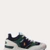 Marineblaue / goldene Ralph Lauren Trackster 200 Sneakers für Herren