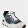 Marineblaue / goldene Ralph Lauren Trackster 200 Sneakers für Herren