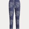 Marineblaue Jogginghose mit Bandana-Print für Damen von Ralph Lauren