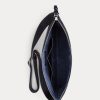 Marineblaue Kuriertaschen aus gewebtem Kalbsleder von Ralph Lauren für Herren