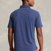 Marineblaue Poloshirts aus Baumwolle und Leinen im Classic Fit von Ralph Lauren für Herren