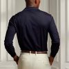 Marineblaue Poloshirts aus Piqué im Slim Fit von Ralph Lauren für Herren