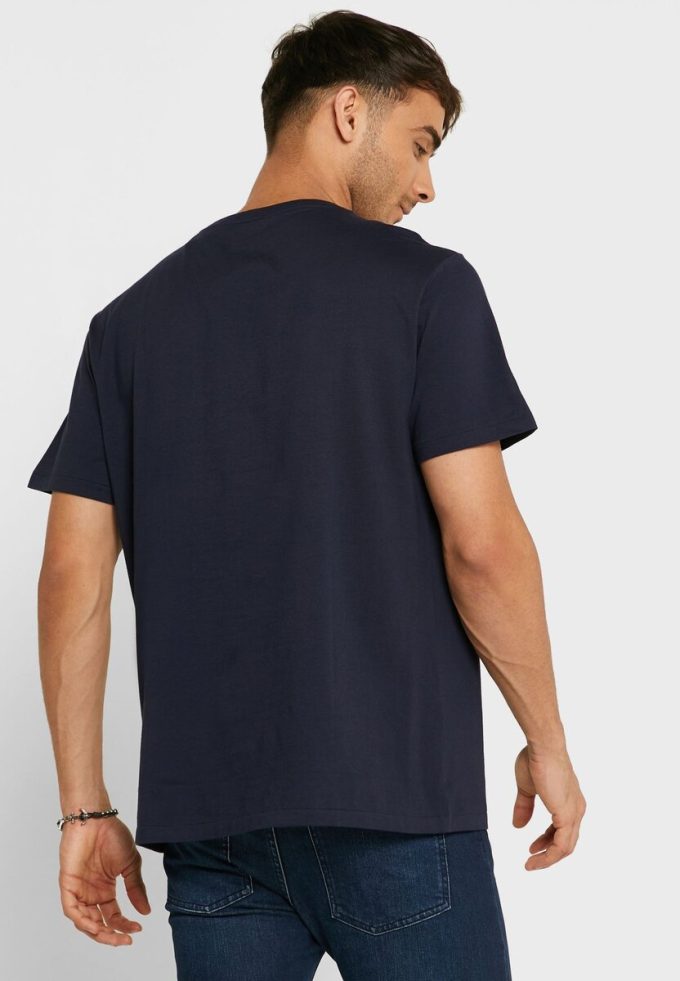 Marineblaue Poloshirts mit gesticktem Logo und Rundhalsausschnitt für Herren von Ralph Lauren