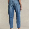 Marineblaue Ralph Lauren Cambree Jersey-Jeans für Damen