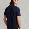 Marineblaue Ralph Lauren Classic Fit Jersey-T-Shirts mit Rundhalsausschnitt für Herren
