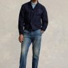 Marineblaue Ralph Lauren Deckjacken mit Grafik für Herren