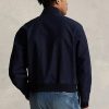 Marineblaue Ralph Lauren Deckjacken mit Grafik für Herren