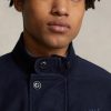 Marineblaue Ralph Lauren Deckjacken mit Grafik für Herren