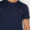 Marineblaue Ralph Lauren Essential T-Shirts mit Rundhalsausschnitt für Herren
