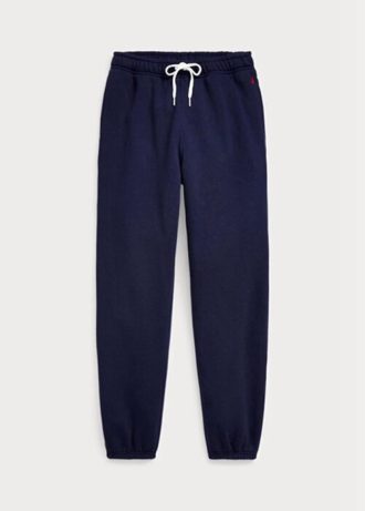 Marineblaue Ralph Lauren Fleece-Sporthose für Damen