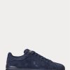 Marineblaue Ralph Lauren Heritage Court II Wildleder-Sneaker für Herren