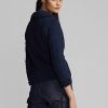 Marineblaue Ralph Lauren Steppjacken aus Indigo-Jersey für Damen