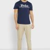 Marineblaue Ralph Lauren T-Shirts mit Brustlogo für Herren