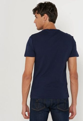 Marineblaue Ralph Lauren T-Shirts mit Rundhalsausschnitt und Print für Herren