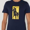 Marineblaue Ralph Lauren T-Shirts mit Rundhalsausschnitt und Print für Herren