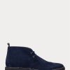 Marineblaue Ralph Lauren Talan Chukka-Stiefel aus Wildleder für Herren