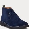 Marineblaue Ralph Lauren Talan Chukka-Stiefel aus Wildleder für Herren