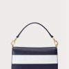 Marineblaue Ralph Lauren Tayler-Umhängetaschen aus Leder für Damen