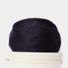 Marineblaue / rote Ralph Lauren Essence 100 Canvas Cap-Toe-Sneaker für Herren