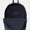 Marineblaue Rucksäcke aus Canvas mit Pferdemotiv von Ralph Lauren für Herren