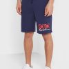 Marineblaue Shorts mit Ralph Lauren-Signaturlogo für Herren