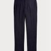 Marineblaue Slim Fit-Hose aus Wolltwill für Herren von Ralph Lauren