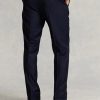 Marineblaue Slim Fit-Hose aus Wolltwill für Herren von Ralph Lauren