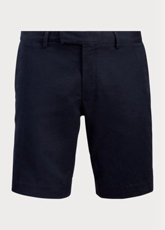 Marineblaue Stretch-Chino-Shorts im Slim Fit von Ralph Lauren für Herren