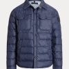 Marineblaue wasserabweisende Jacken von Ralph Lauren für Herren