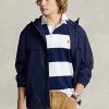 Marineblaue wasserabweisende Kapuzenjacken von Ralph Lauren für Herren