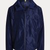 Marineblaue wasserabweisende Kapuzenjacken von Ralph Lauren für Herren