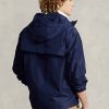 Marineblaue wasserabweisende Kapuzenjacken von Ralph Lauren für Herren
