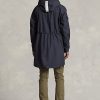 Marineblaue, wasserabweisende Marsh-Mäntel mit Kapuze von Ralph Lauren für Herren