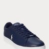 Marineblaue / weiße Herren-Sneakers „Wilton“ aus Leder von Ralph Lauren