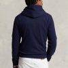 Marineblauer Fleece-Hoodie mit großem Polo-Wappen von Ralph Lauren für Herren