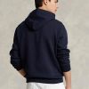 Marineblauer Ralph Lauren Doppelstrick-Hoodie für Herren