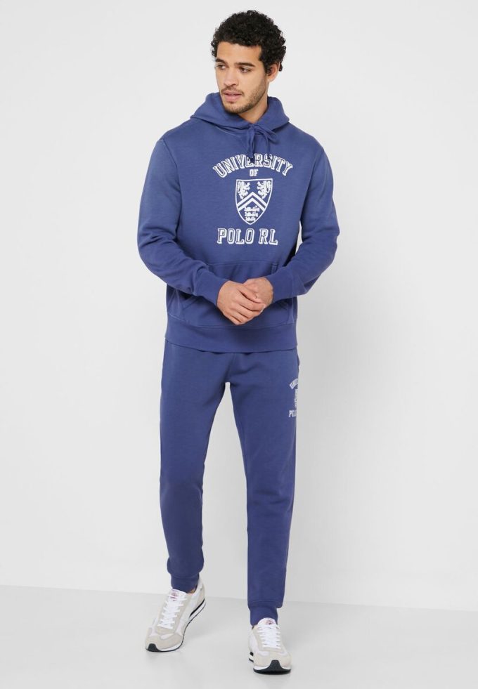 Marineblauer Ralph Lauren Essential Hoodie für Herren