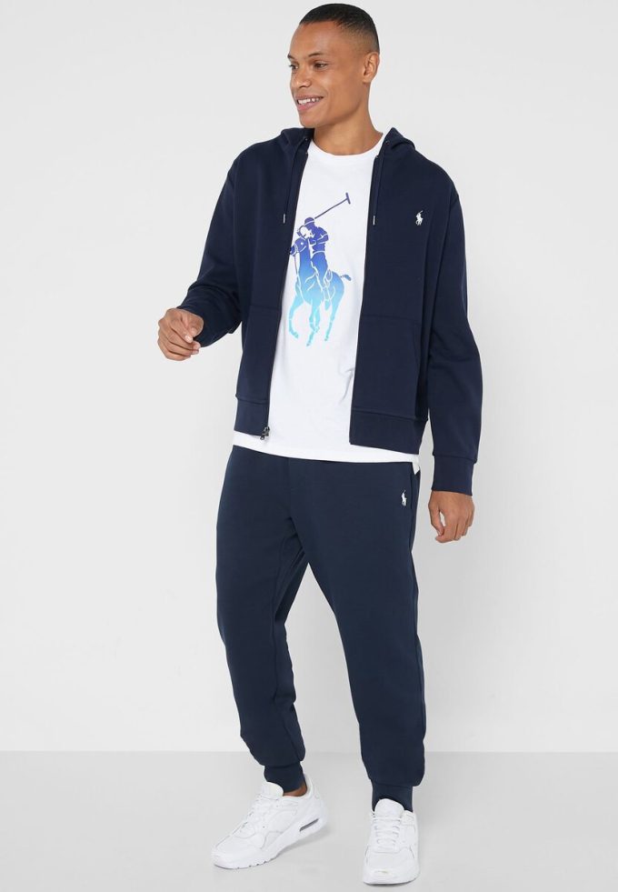 Marineblauer Ralph Lauren Essential Hoodie für Herren