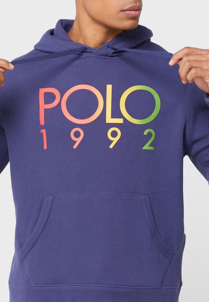 Marineblauer Ralph Lauren-Hoodie mit Logo für Herren