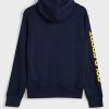 Marineblauer Ralph Lauren-Kapuzenpullover mit Logo-Ärmeln für Herren