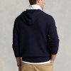 Marineblauer Ralph Lauren Pullover mit Kapuze aus strukturierter Baumwolle für Herren