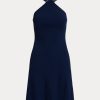 Marineblaues Neckholder-Tageskleid „Jinett“ von Ralph Lauren für Damen