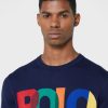 Marineblaues Ralph Lauren Logo-Sweatshirt für Herren