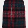 Mehrfarbige Bleistiftröcke aus Mohair mit Karomuster von Ralph Lauren für Damen
