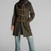 Mehrfarbige Dufflecoats aus karierter Wolle von Ralph Lauren für Damen