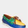 Mehrfarbige Freizeitschuhe aus Leder im Color-Blocking-Stil für Herren von Ralph Lauren Merton