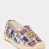 Mehrfarbige Ralph Lauren Cevio Crest Madras Espadrille für Herren