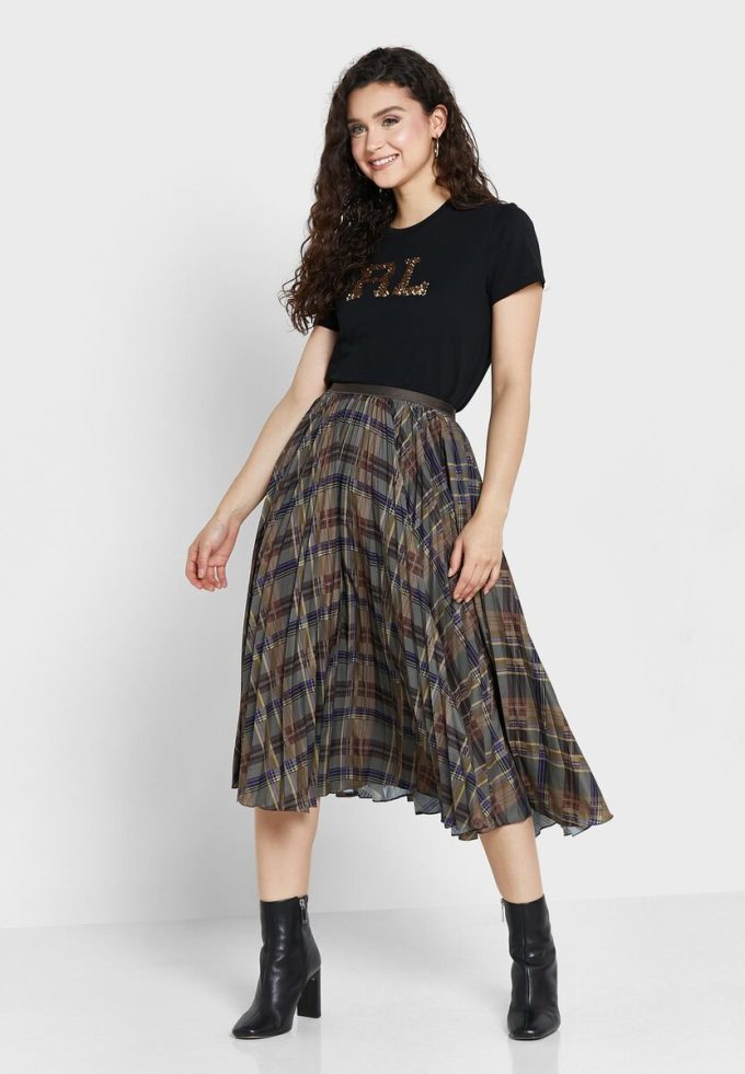 Mehrfarbige Plissierte Röcke mit hoher Taille von Ralph Lauren für Damen