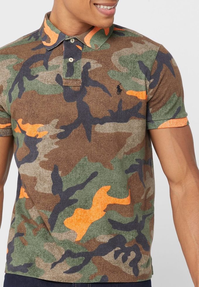 Mehrfarbige Poloshirts mit Camouflage-Muster für Herren von Ralph Lauren