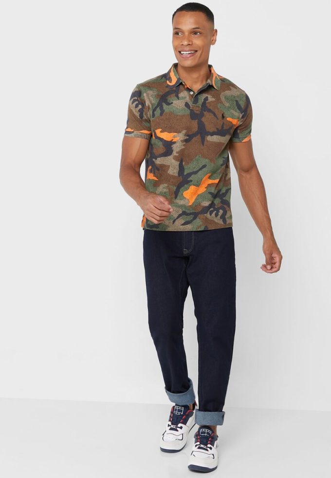 Mehrfarbige Poloshirts mit Camouflage-Muster für Herren von Ralph Lauren
